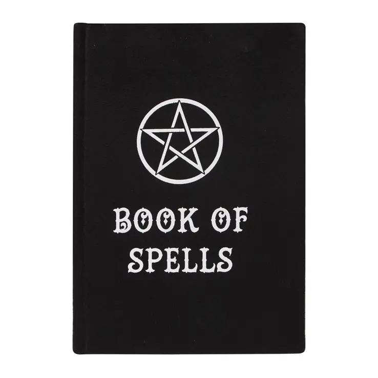 Black velvet Book of Spells notebook
