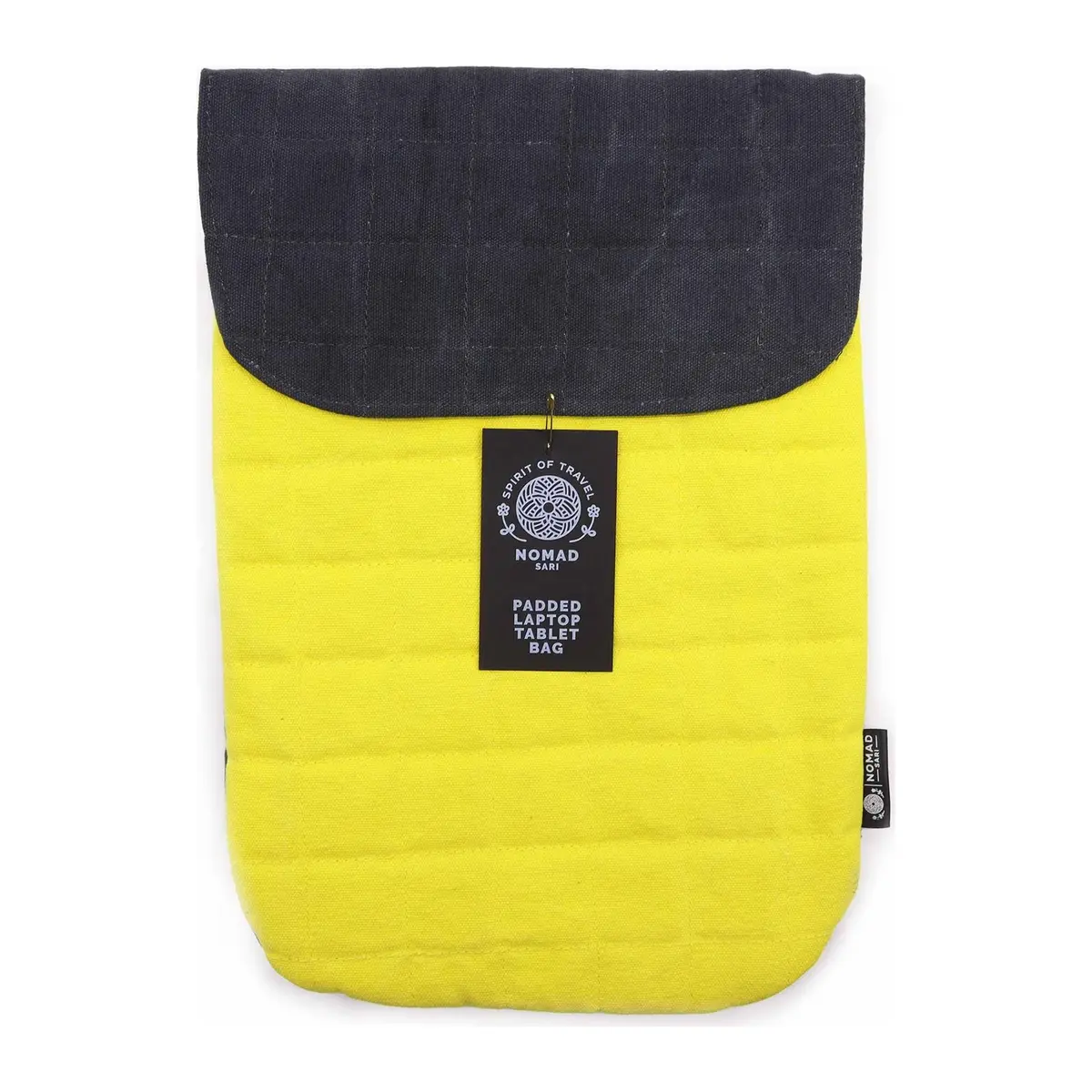 Bright padded cotton laptop pouch