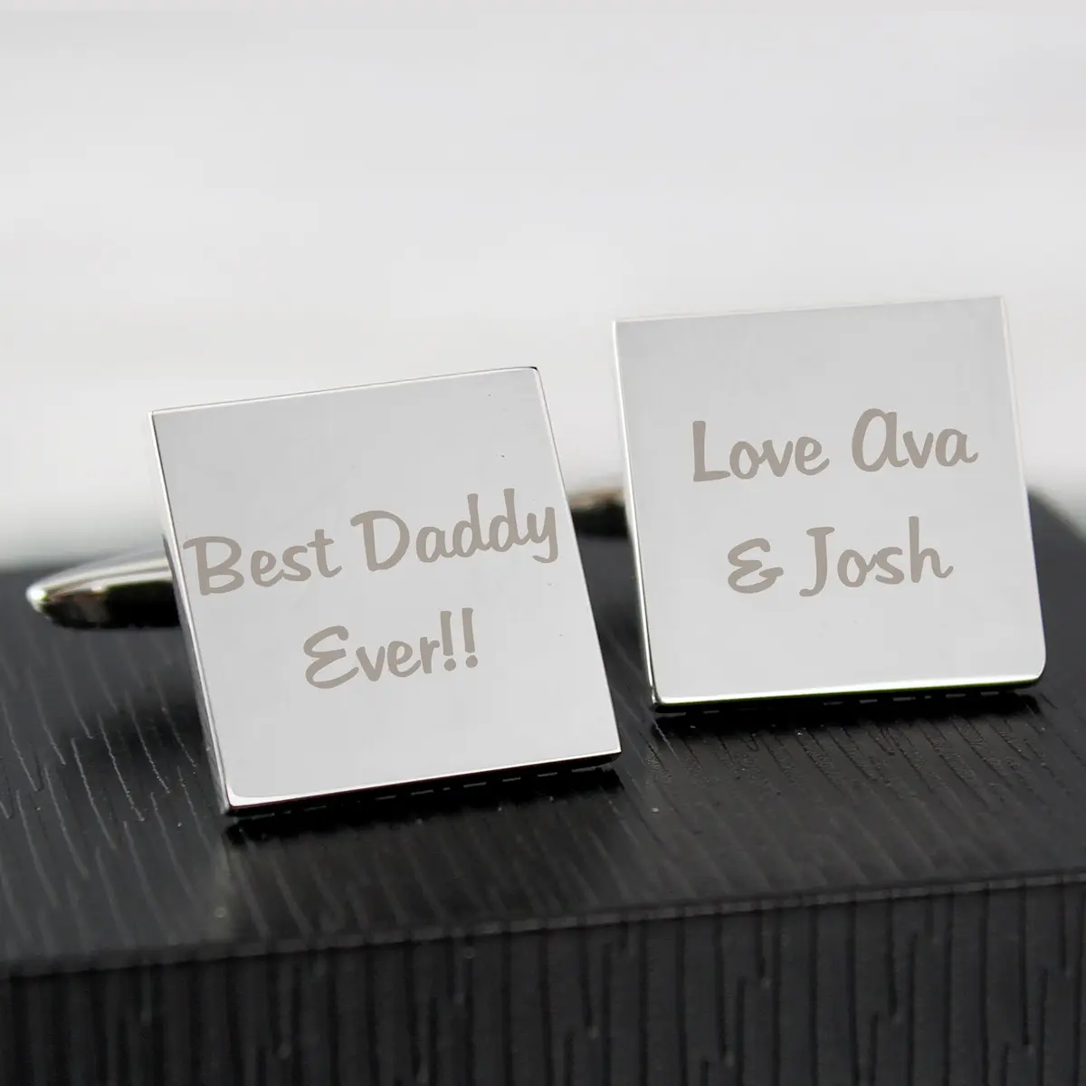 Personalised message cufflinks