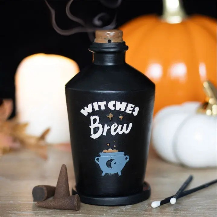 Witches Brew potion bottle incense burner